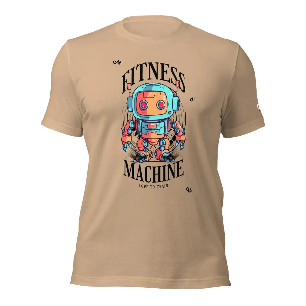 Fitness Machine Unisex t - shirt - Tan / XS