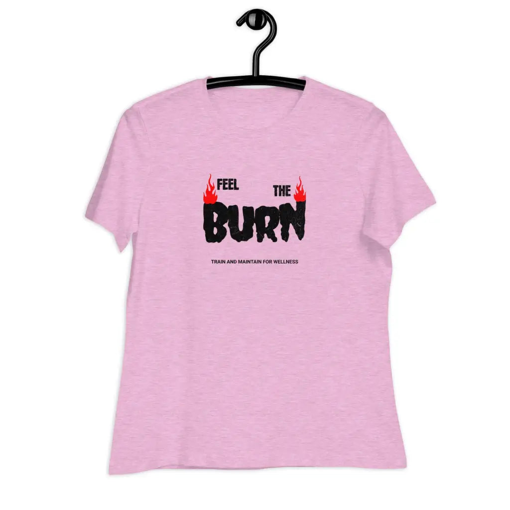 Feel the Burn Women’s Relaxed T-Shirt - Heather Prism Lilac / S