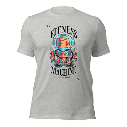 Fitness Machine Unisex t - shirt - Athletic Heather / XS