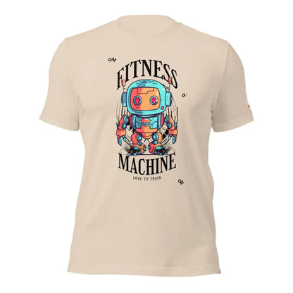 Fitness Machine Unisex t - shirt - Soft Cream / XS