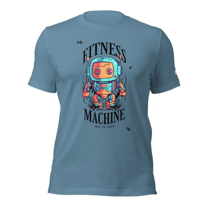 Fitness Machine Unisex t - shirt - Steel Blue / S