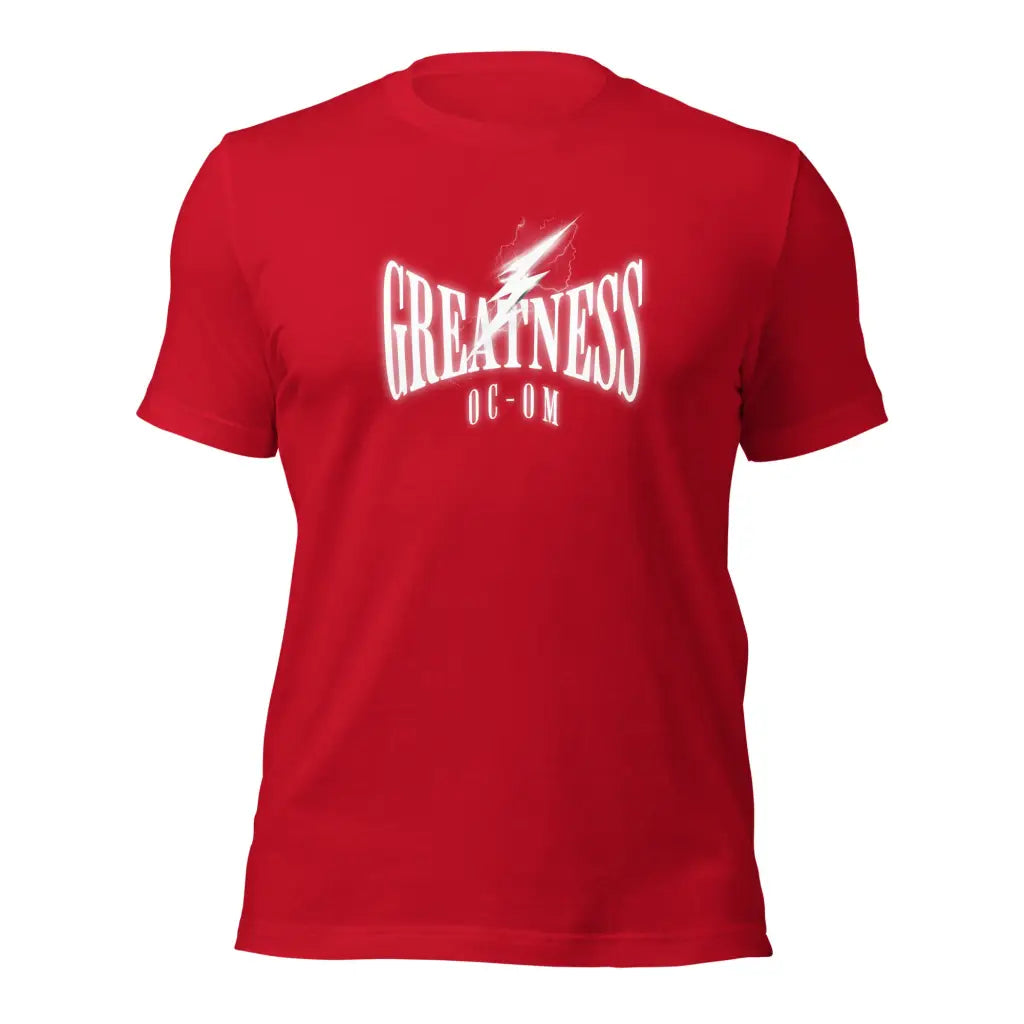 Greatness Unisex t-shirt - Red / XS