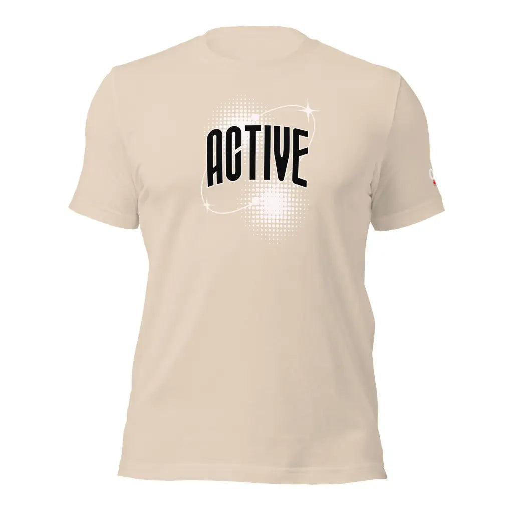 Organized Muscle Active Unisex t - shirt - Soft Cream / XS