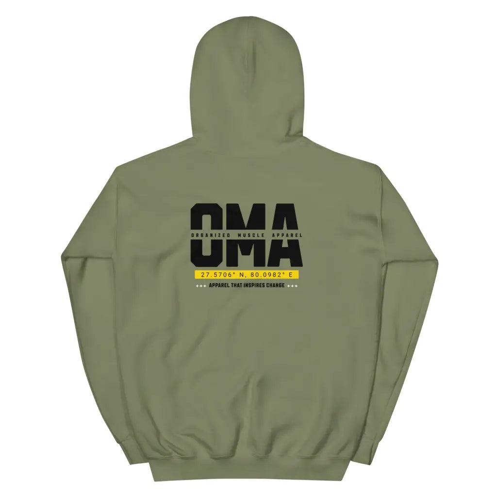 Organized Muscle Apparel Unisex Hoodie - Military Green / S