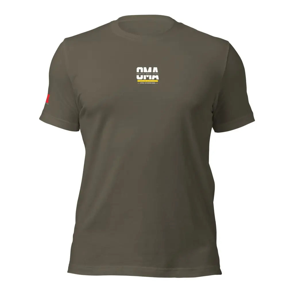 Organized Muscle Apparel Unisex t - shirt - Army / S