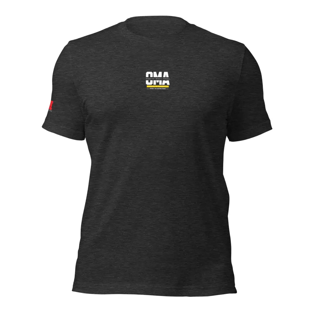 Organized Muscle Apparel Unisex t - shirt - Dark Grey Heather / XS