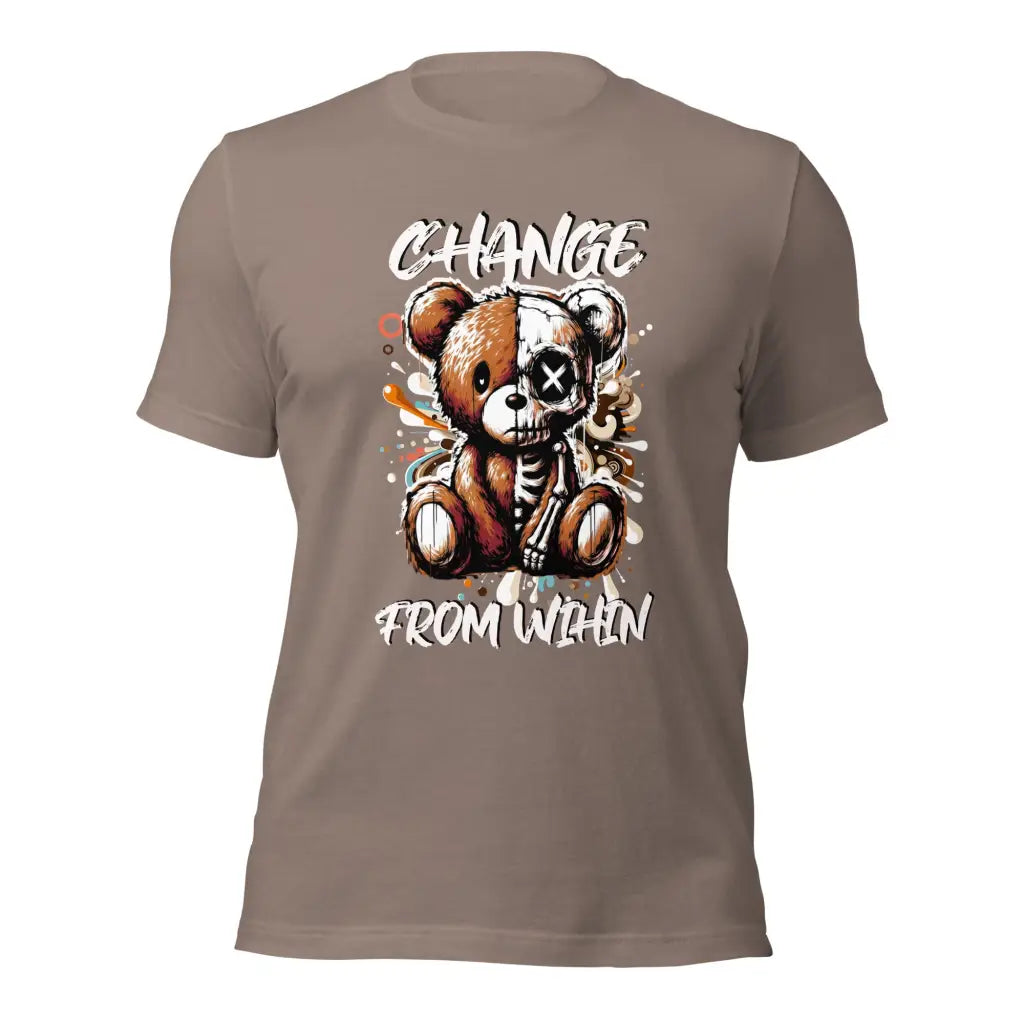 Organized Muscle Change from Within Unisex t-shirt - Pebble / XS