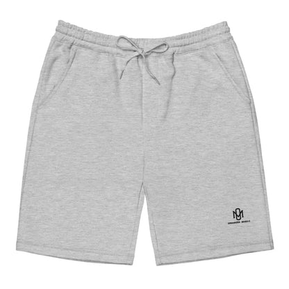 Organized Muscle Embroidered Men’s fleece shorts - Heather Grey / S