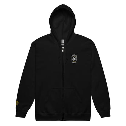 Organized Muscle Embroidered Unisex heavy blend zip hoodie - Hoodie