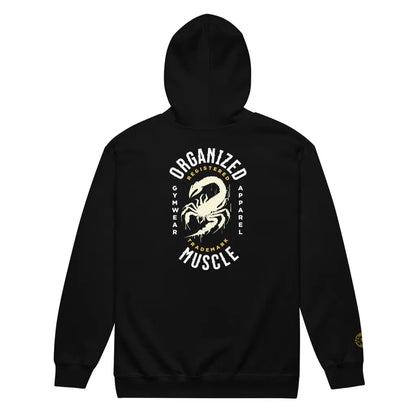 Organized Muscle Embroidered Unisex heavy blend zip hoodie - Hoodie