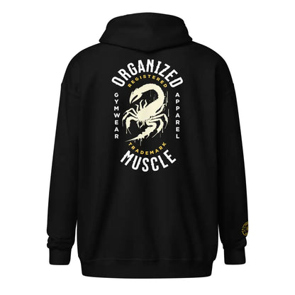 Organized Muscle Embroidered Unisex heavy blend zip hoodie - Hoodie