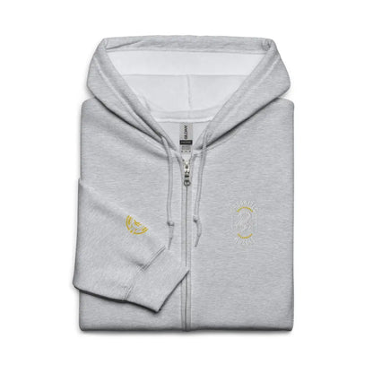 Organized Muscle Embroidered Unisex heavy blend zip hoodie - Hoodie