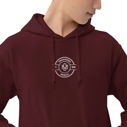 Organized Muscle Embroidered Unisex Hoodie