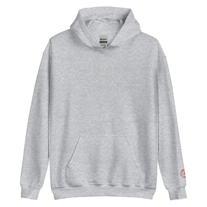 Organized Muscle Embroidered Unisex Hoodie - Sport Grey / S