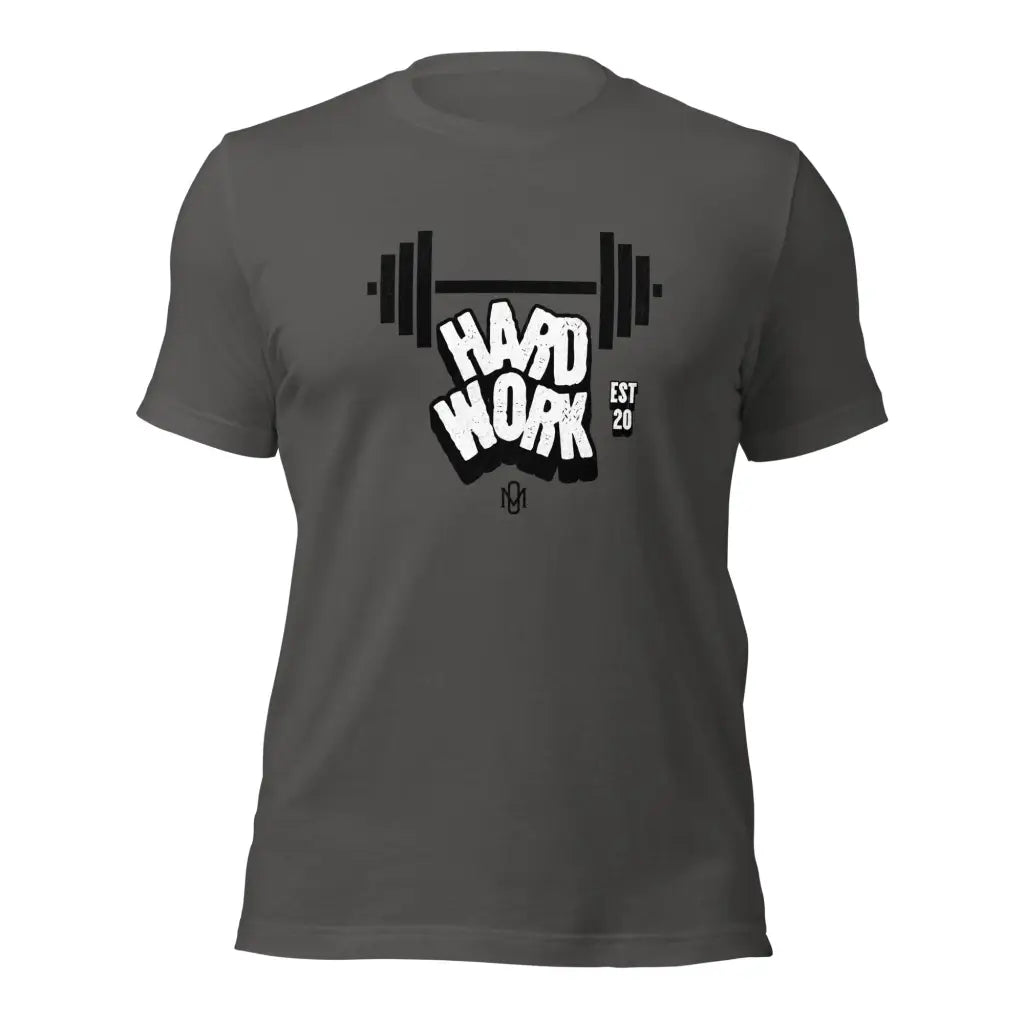 Organized Muscle hard Work Unisex T-Shirt - Asphalt / S