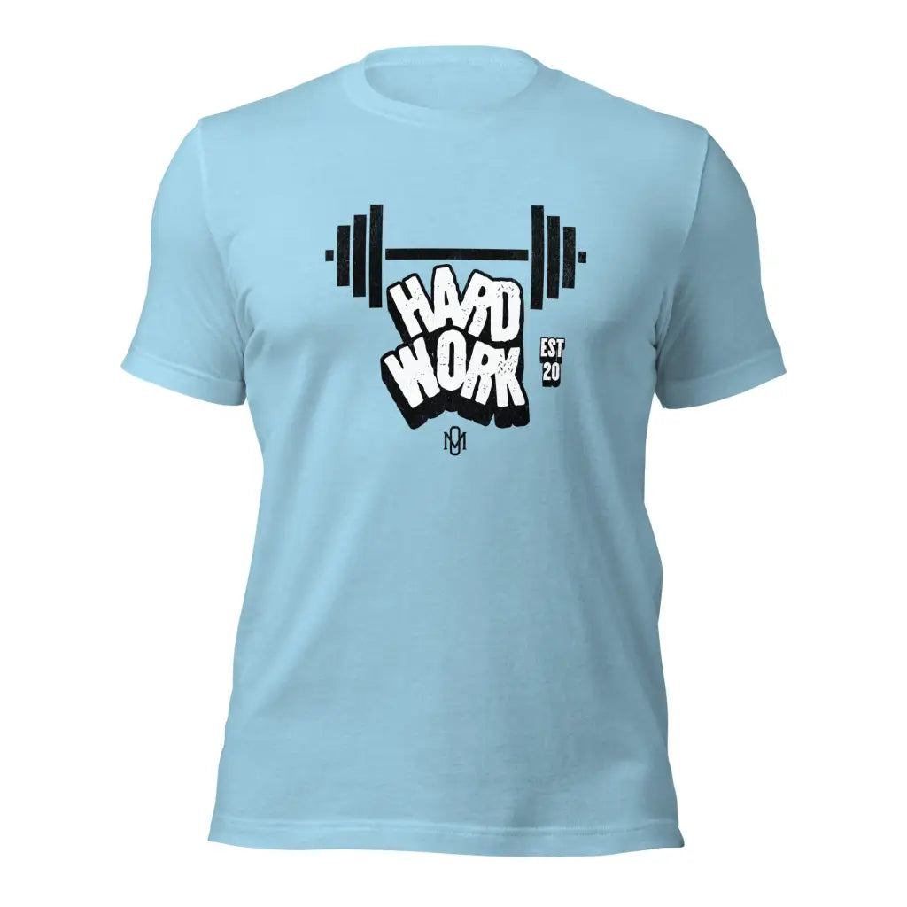 Organized Muscle hard Work Unisex T-Shirt - Ocean Blue / S