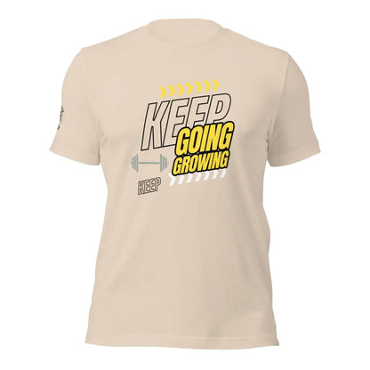 Organized Muscle Keep growing Unisex t - shirt - Soft Cream / XS