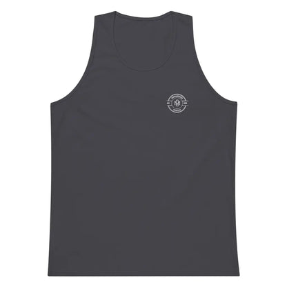 Organized Muscle Men’s Embroidered premium tank top - Navy / S