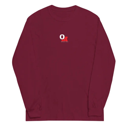 Organized Muscle Men’s Long Sleeve Shirt - Maroon / S