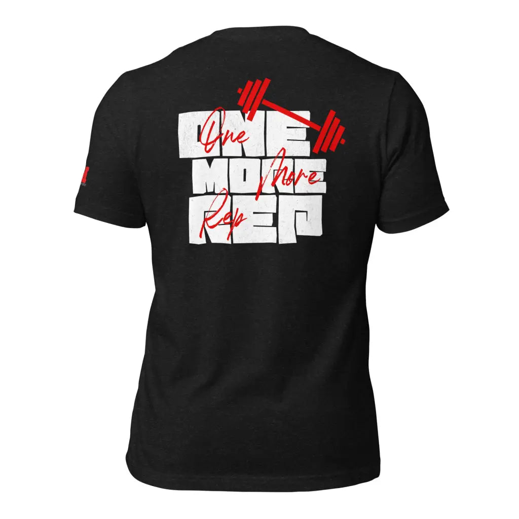 Organized Muscle One More Rep Unisex t-shirt - Black Heather / XS