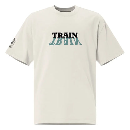 Organized Muscle Train Oversized faded t - shirt - Faded Bone / S