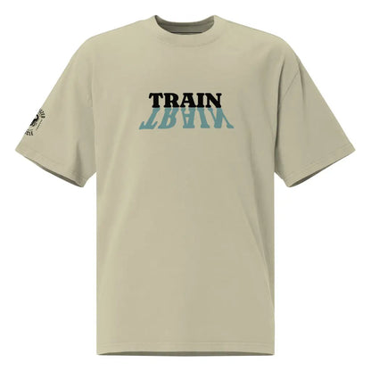 Organized Muscle Train Oversized faded t - shirt - Faded Eucalyptus / S