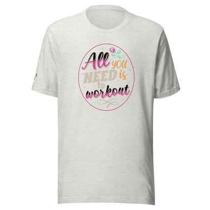 Women’s Performance All you need Unisex t - shirt - Ash / S