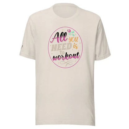 Women’s Performance All you need Unisex t - shirt - Heather Dust / S