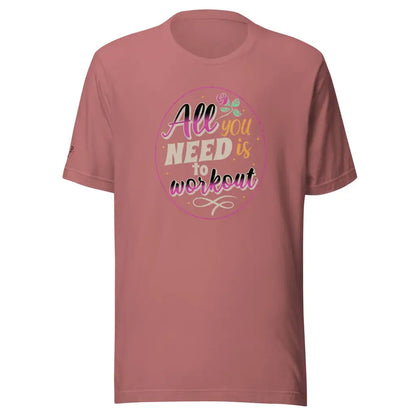 Women’s Performance All you need Unisex t - shirt - Mauve / S