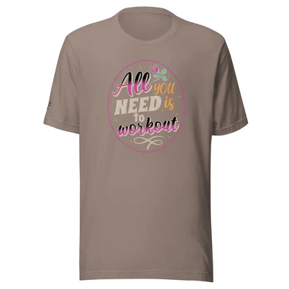 Women’s Performance All you need Unisex t - shirt - Pebble / XS