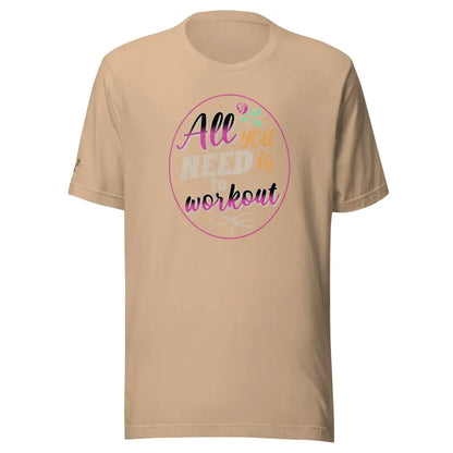 Women’s Performance All you need Unisex t - shirt - Tan / XS