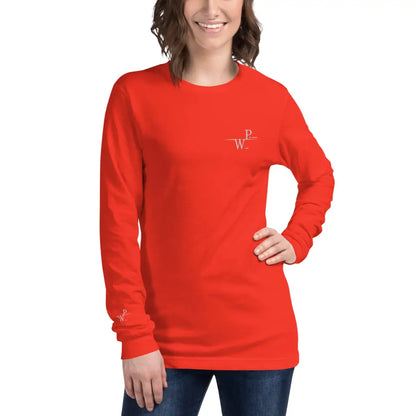 Women’s Performance Embroidered Unisex Long Sleeve Tee