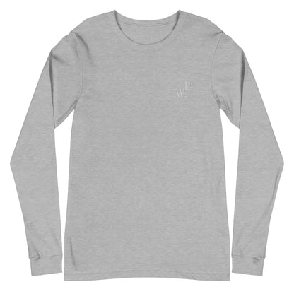 Women’s Performance Embroidered Unisex Long Sleeve Tee - Athletic Heather / XS