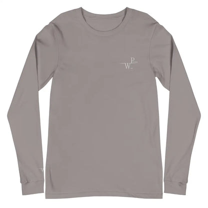 Women’s Performance Embroidered Unisex Long Sleeve Tee - Storm / XS