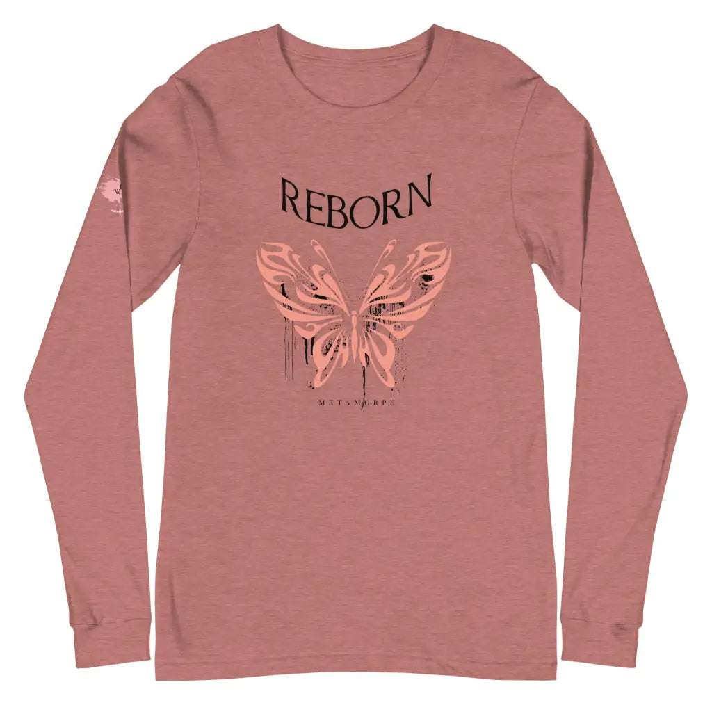Women’s Performance Reborn Unisex Long Sleeve Tee - Heather Mauve / XS