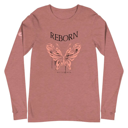 Women’s Performance Reborn Unisex Long Sleeve Tee - Heather Mauve / XS