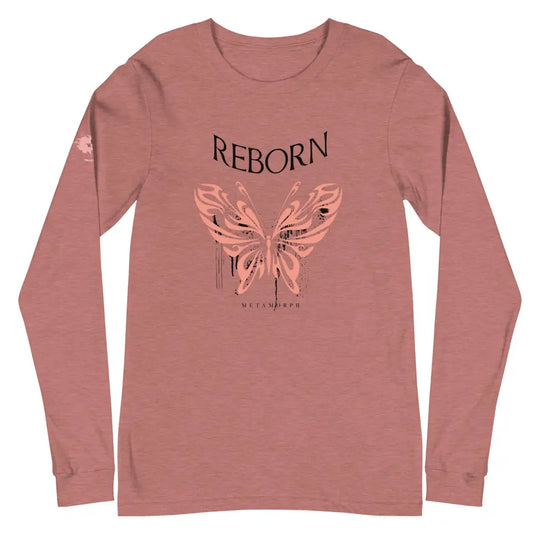 Women’s Performance Reborn Unisex Long Sleeve Tee - Heather Mauve / XS