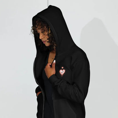 Women’s Performance Unisex heavy blend zip hoodie - Black / S