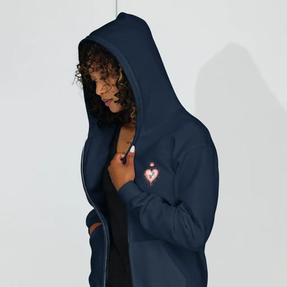 Women’s Performance Unisex heavy blend zip hoodie - Navy / S