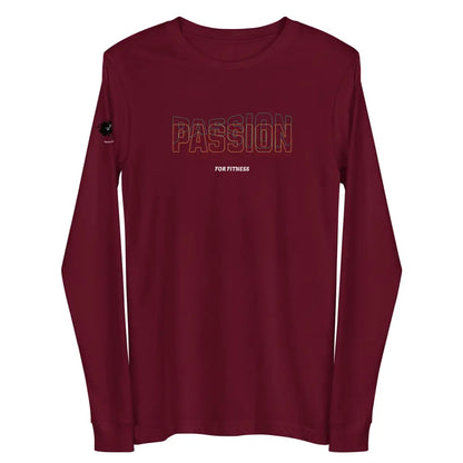 Women’s Performance Unisex Long Sleeve Tee - Maroon / XS